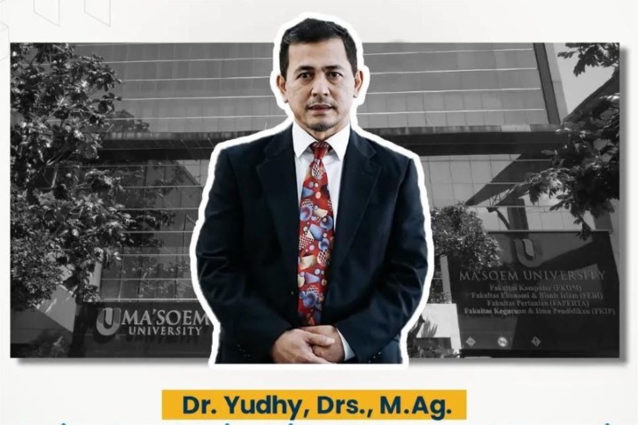 Berikut profil dosen berprestasi Al Ma'soem Dr Yudhy pakar hukum Islam sekaligus Wakil Rektor bidang manajerial
