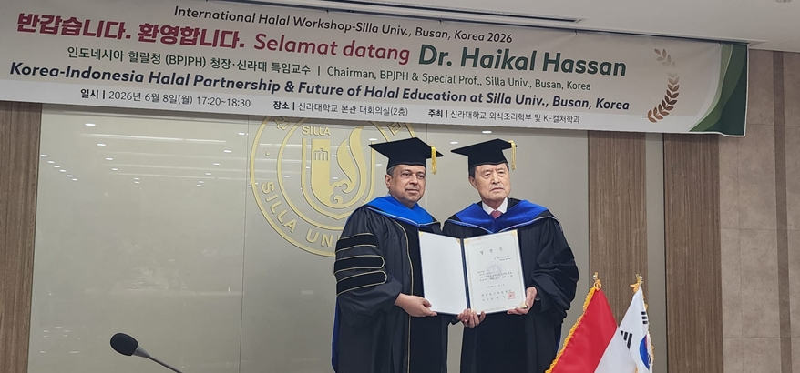 Silla University Anugerahkan Gelar Profesor Kehormatan kepada Haikal Hassan