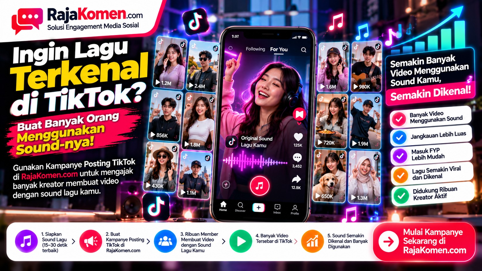 Lagu Bagus Saja Belum Cukup: Begini Cara Membuat Sound TikTok Dipakai Banyak Orang
